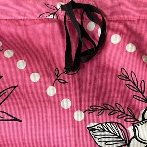Pink polka dot and flower Ann Taylor skirt